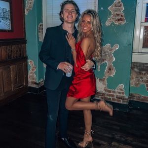 House of CB Mistress Rocks Scarlet Dress XS